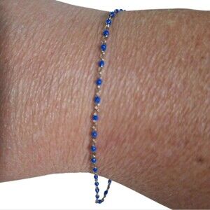 Giani Bernini Sterling Silver Blue Enamel Bracelet